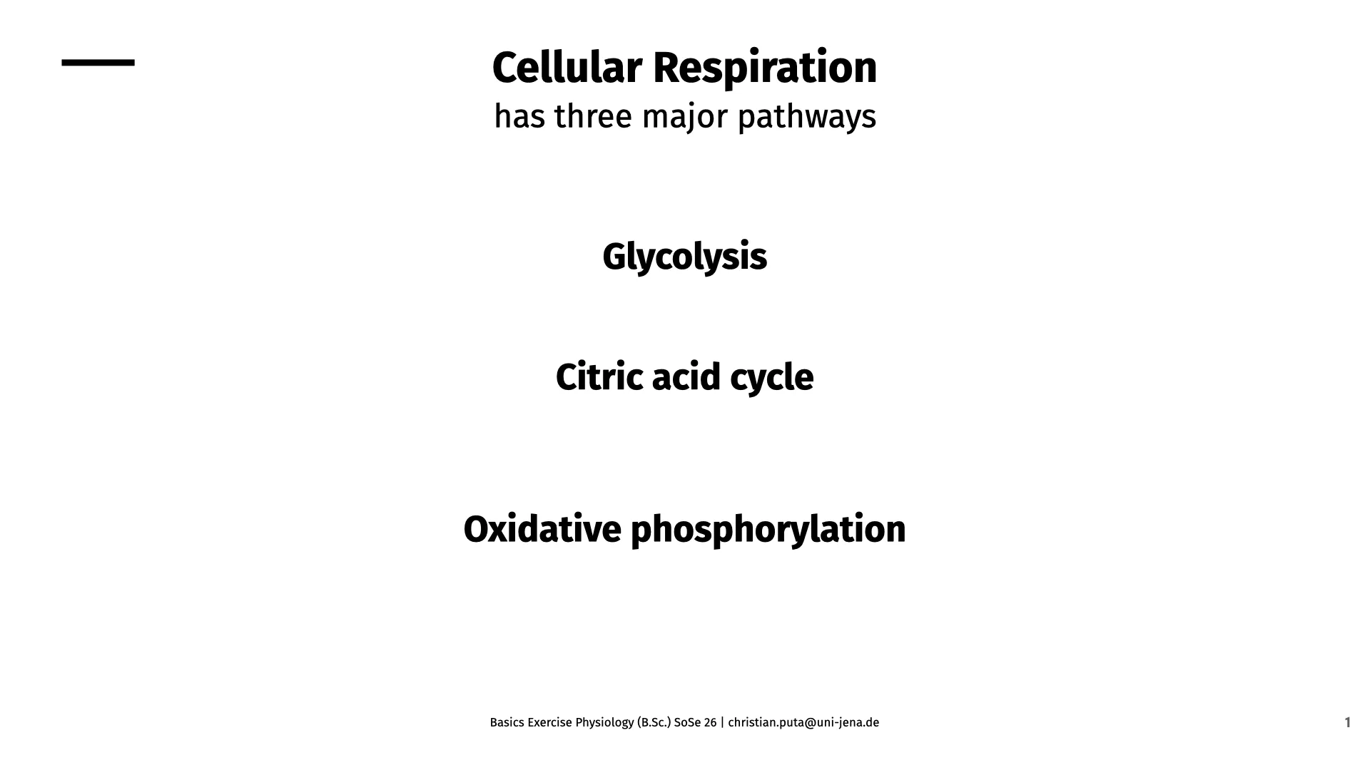 Biochemistry 1