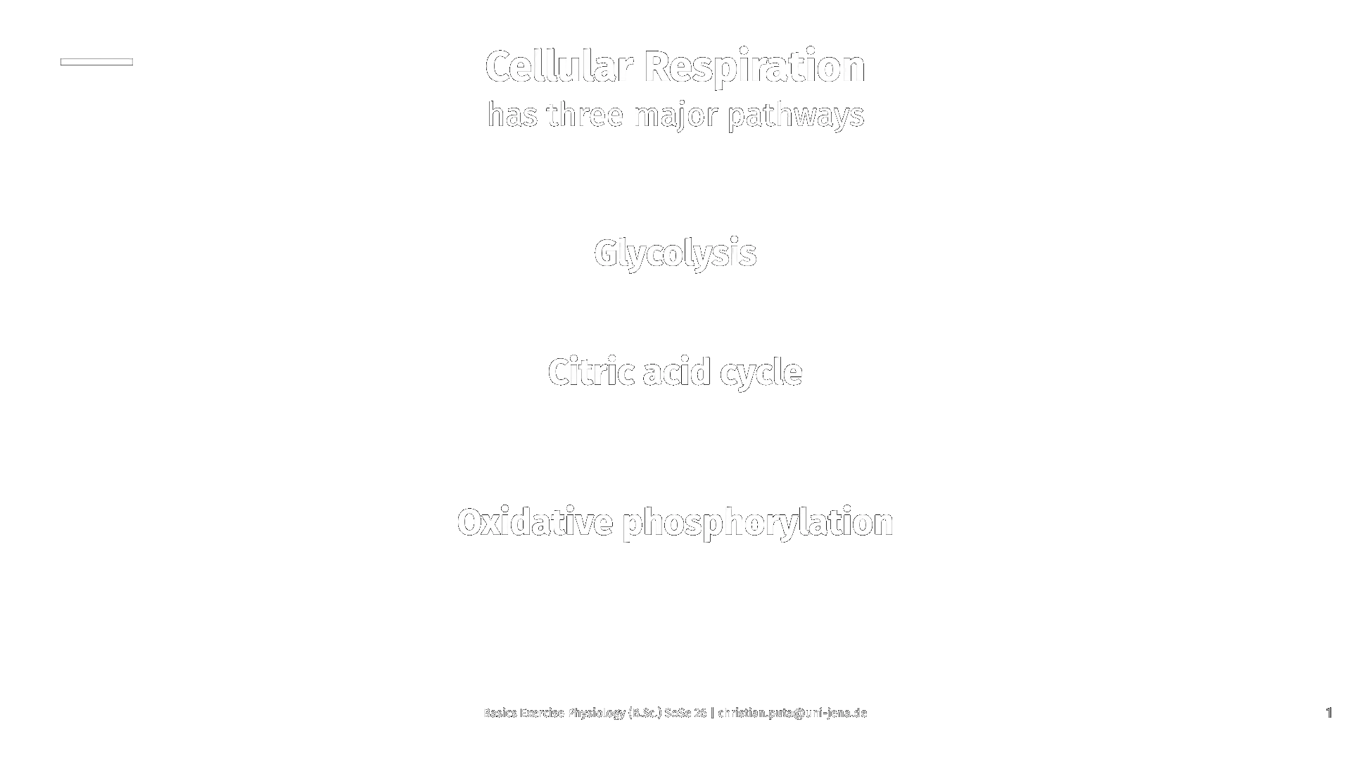 Biochemistry 1